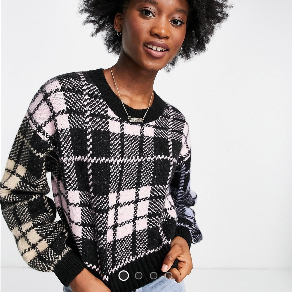 ASOS Multicolored Cropped Sweater